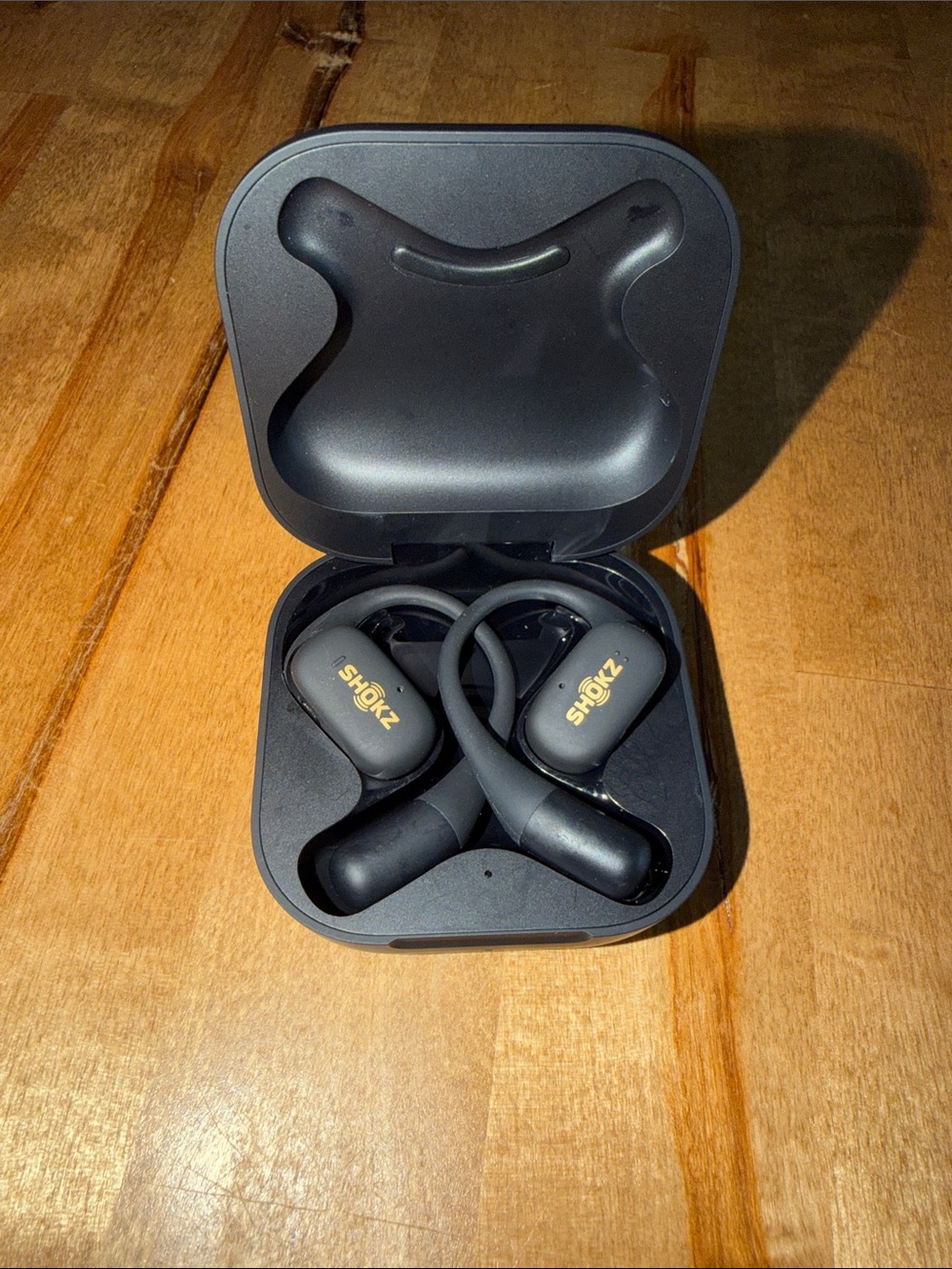 Shokz OpenFit SE open-ear true wireless earbuds, model T910